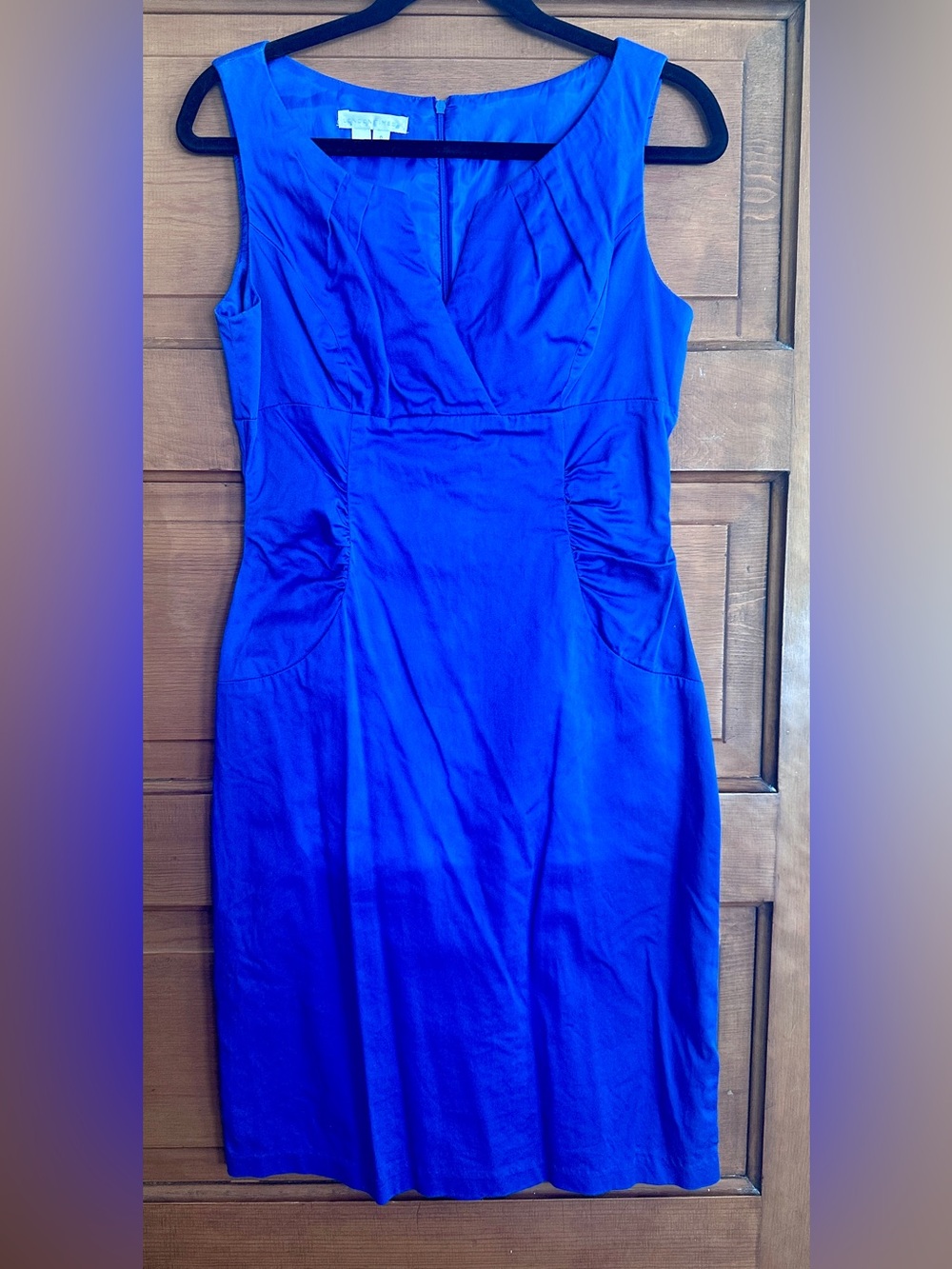 Classic Sleeveless Sheath Dress in Royal Blue!  London Times, Sz 6/8 EUC!